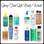 Spray tan body wash safe